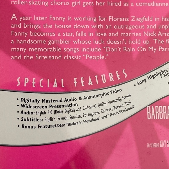 Funny Girl (DVD, 1968) Barbara Streisand, Omar Sharif, Anne Francis - Picture 3 of 8